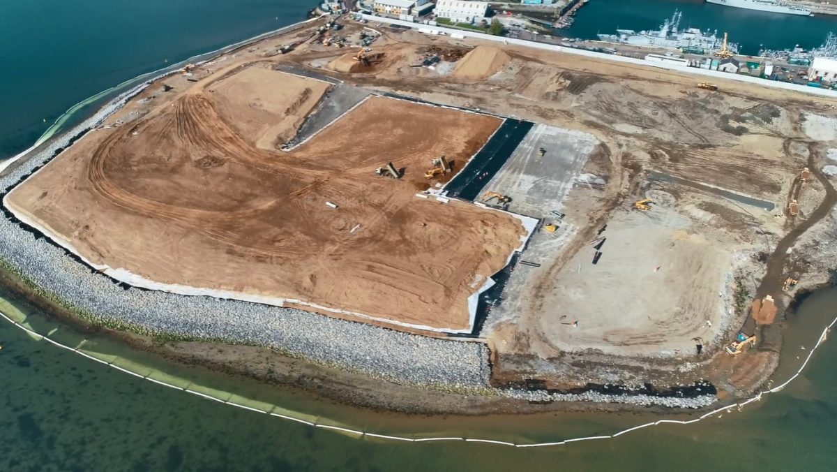 Sirius Environmental provide engineering design services for Haulbowline Island